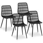 Fromm&starck - chaise - 4 ensemble - jusqu' 150 kg - sige 46, 5 x 45, 5 cm - noir