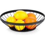 Fruit basket metal black misty 28 cm