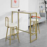 Table de bar effet marbre, table haute à manger style moderne pour cuisine, salle à manger ou salon ? ... Table de bar effet marbre, table haute à manger style moderne pour cuisine, salle à manger ou salon ? ...