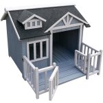 Wiltec niche de chien maison de luxe xl ? couleur grise ? 935 x 1050 x 775 mm ? en bois de sapin ? avec ... Wiltec niche de chien maison de luxe xl ? couleur grise ? 935 x 1050 x 775 mm ? en bois de sapin ? avec ...