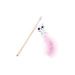 Canne de chat chat avec des plumes