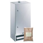 Fumoir peetz acier alumin� porte � charni�res - l 39 x p 28 x h 85 cm