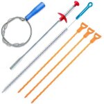 [jamais utilis�] furets d�boucheurs lot de 6 brosses de nettoyage pour �vier et trop - plein ikodm