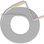 Furet d�boucheur de canalisation, 5 m�tres, pour douche, �vier, wc, acier, spirale nettoyage, argent� ...