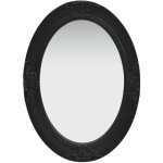 Devenirriche - furniture limited - miroir mural style baroque 50x70 cm noir