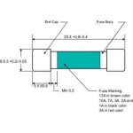 Fusible de multim�tre (� x l) 6. 35 mm x 25, 4 mm 1 a 250 v, rapide - f - 110102700109x contenu 1 pcs. ...