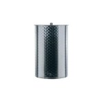 Belvivere - fut 200 lt fut en acier inoxydable h 83 cm avec bouchon de re'servoir pour vin huile bie're ... Belvivere - fut 200 lt fut en acier inoxydable h 83 cm avec bouchon de re'servoir pour vin huile bie're ...