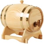 F�t en bois de 5 litres pour le stockage de vin, whisky, rhum, bi�re et autres spiritueux, en bois vintage. ...