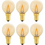 G40 vintage mini ampoule e14 led 1w, ambre edison ampoule e14 de remplacement 10w pour lumi�res d�coratives, ...