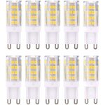 G9 led lampe ampoules, blanc chaud 3000k 5w lumiere �quivalent aux ampoules halog�nes de 40 w 420 lumens ...