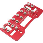 Gabarit pour charni�res d'�tag�re - 11 trous - gabarit de per�age enti�rement m�tallique avec syst�me ...