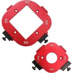 Gabarit de d�fonceuse en alliage d'aluminium, outil auxiliaire de coupe � l'arc, gabarit d'angle pour ...