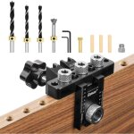Gabarit de perage 3 en 1 kit localisateur de guide, perage prcis pour chevilles bois, idal pour bricolage ...