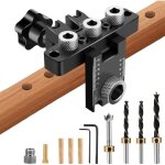 Gabarit de percage charniere?guide de percage bois, ajustable guide de menuiserie de percage?positionneur ...