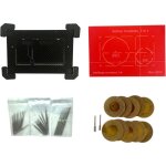 Gabarit de per�age pour plaque de commande wc compatible villeroy & guide de d�coupe pr�cise + mini disque ...