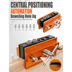 Gabarit de per�age pour tourillons - 145x120x70mm orange - pour assemblage de meubles & diy