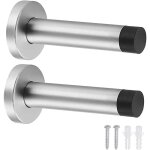 Gabrielle - lot de 2 butes de porte murales butes de porte robustes en acier inoxydable avec tampon ...