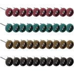 Gabrielle - lot de 40 roues de polissage abrasives pour outil rotatif dremel, meuleuse d'tabli  bois, ...