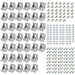 Gabrielle - 40x mat�riel de fixation �querre profil� alu 3030 rainure 8 raccords d'angle �querre