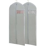 Gabrielle lot de 5 housses pour v�tements de qualit� sup�rieure gris 60 x 120 cm rangement � long terme ...