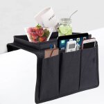 Gabrielle - organisateur de canap support plateau sac de rangement accoudoir canap avec porte gobelet, ...