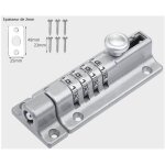 Gabrielle - verrou de porte � code, 4 roues recodables verrouillage portail r�sistant � l'eau combinaison ...