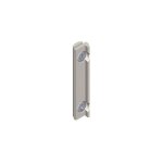 G�che �troite de ch�ssis coulissant sorgho - croisee ds argent 150 argent 150