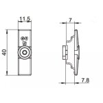 Gache ponctuelle face a face 3700l e - 25425 - 00 - 0 - 1