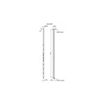 G�che � r�p�tition pour serrure exclusive - assa abloy vachette marron gauche marron
