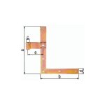 Gah penture �querre forme : droite, bout droit 313319