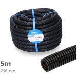 Gaine pr�fil�e int�rieure ? 16mm x 25mm ? 5m ? pvc noir ? ce