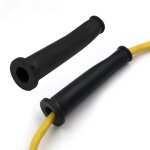 Gaine de protection de c�ble noire, 68 mm de long, 2 pi�ces, gaine de protection de c�ble en caoutchouc, ...