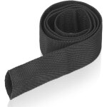 Gaine de protection universelle en polyester noir pour c�ble de treuil de 5 cm de large.