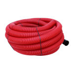 Gaine tpc annele - lisse rouge edf 160 en 50m avec tire - fil