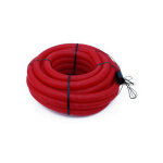 Gaine tpc annelée - lisse rouge edf Ø50 en 25m avec tire - fil Gaine tpc annelée - lisse rouge edf Ø50 en 25m avec tire - fil