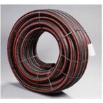 Polypipe - gaine tpc noire avec liser� rouge - diam�tre: 90 mm - rouleau de 25 m - gaine noire avec bande ...