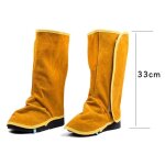 Gaiteurs de soudage couvrages de chaussures en cuir de bouche de vache lourds spats de soudage résistant ... Gaiteurs de soudage couvrages de chaussures en cuir de bouche de vache lourds spats de soudage résistant ...