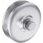 Galet acier diam�tre 82mm gorge carr�e - mantion - 1002fa