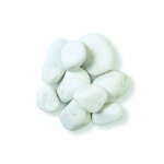 Galet blanc marbre carrare 30 / 60 mm - sac 25 kg - blanc