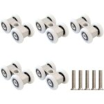 Galets pour portes coulissantes, jeu de 5 galets pour portes coulissantes, galets pour portes coulissantes, ...