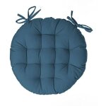 Galette de chaise anjali ronde bleu d38cm atmosphera crateur d'intrieur