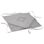 Galette de chaise 'essentiel' 40x40cm gris