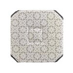 Galette de chaise imprim�e 'eros' 36x36cm naturel