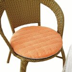 Galette chaise ronde 40cm q2, antid�rapante, terrasse / cuisine / bureau, int�rieur / ext�rieur