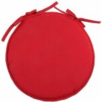 Galette de chaise rouge 40 cm