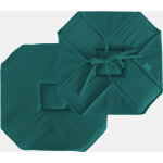Galette  rabats polyester chaby 40 x 40 cm coloris vert fonce