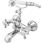 1929 6201300 robinet mlangeur bain - douche (laiton) avec ensemble de douche, finition chrome. - galindo ...