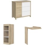 Galipette - commode à langer petite bibliothèque chêne sacha - fabrication française Galipette - commode à langer petite bibliothèque chêne sacha - fabrication française
