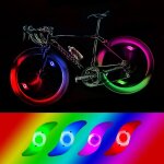 4 x led lumire roue vlo, lumire led tanche velo roue avec 3 modes de clignotement lampe led roue ...