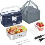 Gamelle chauffante electrique 1. 8l, lunch box chauffante 100w chauffage rapide, 12v / 24v & 220v / 240v, ...